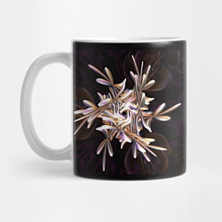 Fractal Snowbloom in Pearl Mug